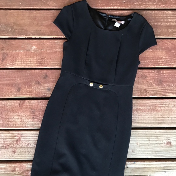 Forever 21 Dresses & Skirts - Black dress with two front button detail M
